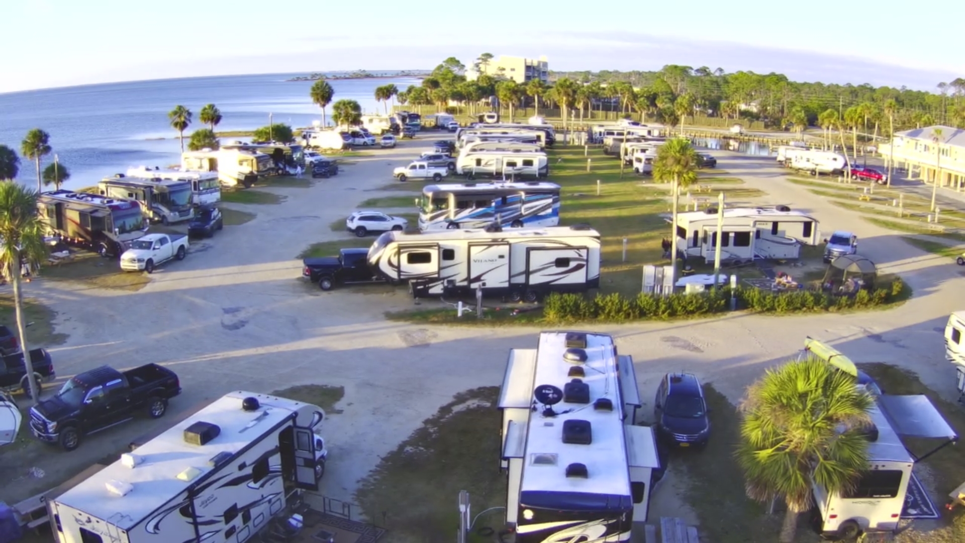 Presnell's Bayside Marina and RV Resort Aerial Pic